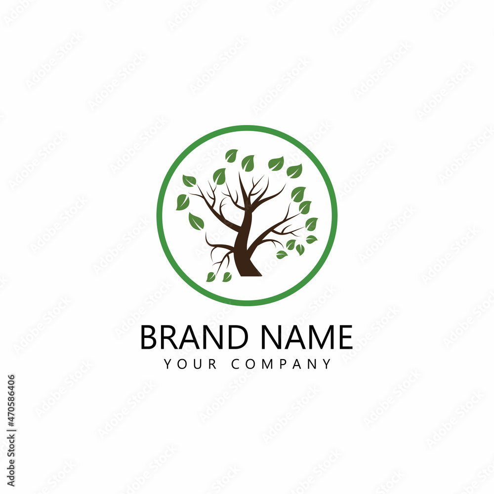 Obraz premium Tree Logo template vector icon design