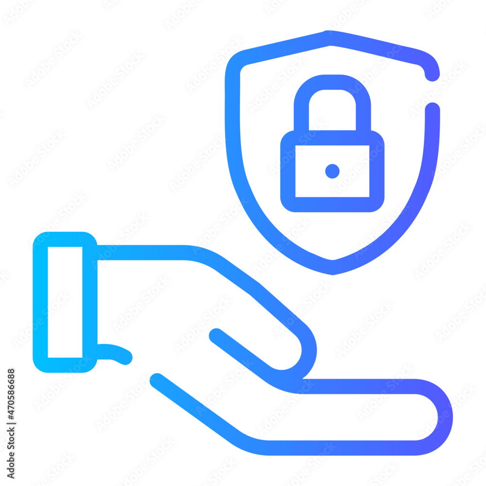 give protection gradient icon give protection gradient icon
