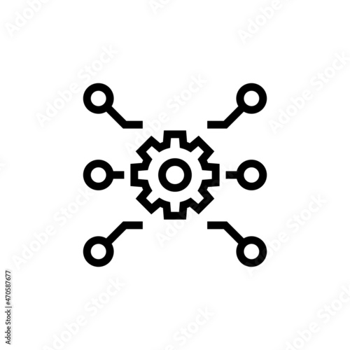 Automated System icon in vector. Logotype
