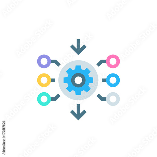 Knowledge Inference icon in vector. Logotype