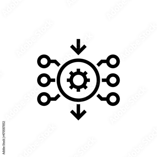 Knowledge Inference icon in vector. Logotype photo
