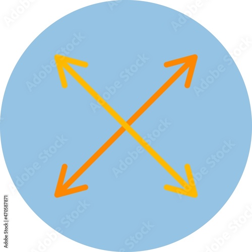  Flexibility Flat Circle Vector Icon Design
