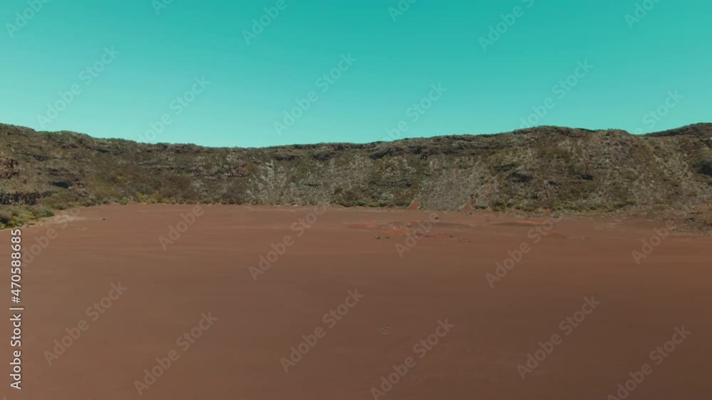4k Martian red desert with rocky cliff Aerial Drone 4k Martian red desert with rocky cliff Aerial Drone