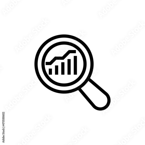 Statistical Analysis icon in vector. Logotype