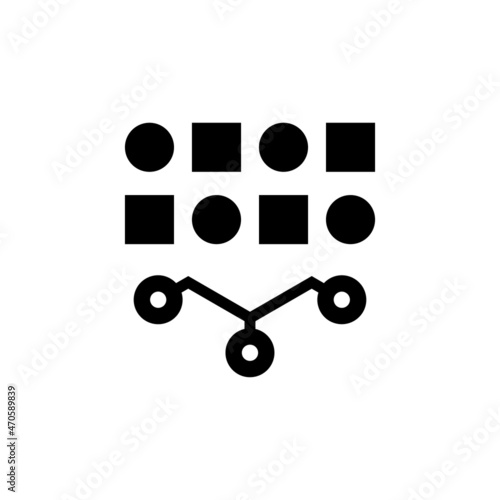 Random Sampling icon in vector. Logotype