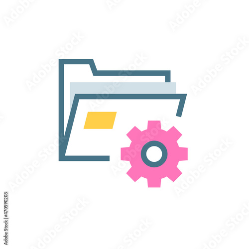Data Warehouse icon in vector. Logotype