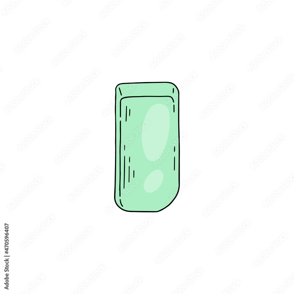 Rubber eraser hand drawn icon or symbol, sketch vector illustration isolated. Rubber eraser hand drawn icon or symbol, sketch vector illustration isolated.
