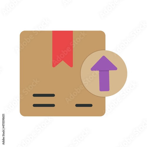 Up load Flat Vector Icon Design