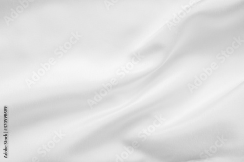 Abstract white fabric with soft wave texture background © Piman Khrutmuang