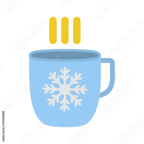 Hot Tea Flat Vector Icon Design