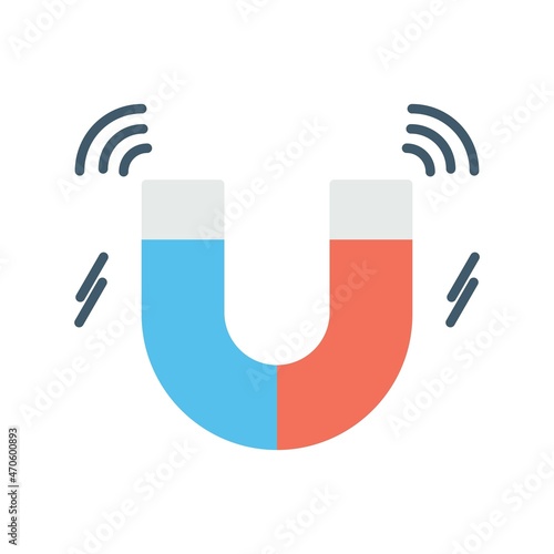  Magnet Flat Vector Icon Design