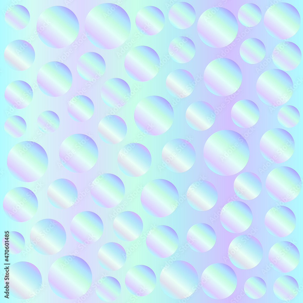 Holographic abstract pattern. Geometric print composed of circles on neon background. Hologram. Holographic abstract pattern. Geometric print composed of circles on neon background. Hologram.