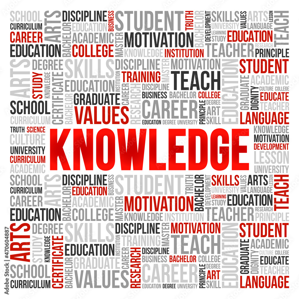 KNOWLEDGE word cloud collage, education concept background KNOWLEDGE word cloud collage, education concept background