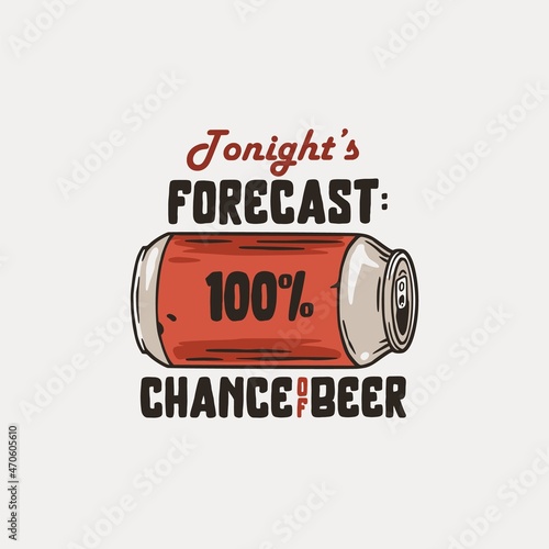 Beer can for print. Original brew design with tin of beer for bar