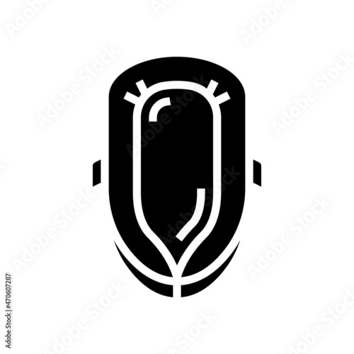 baby lounger glyph icon vector. baby lounger sign. isolated contour symbol black illustration