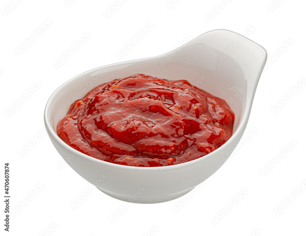 Ketchup isolated on white background Ketchup isolated on white background