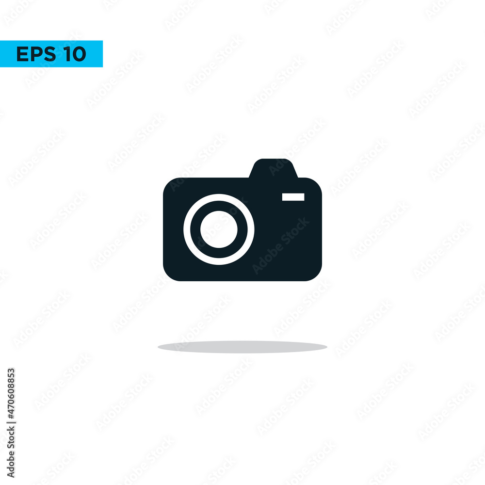 camera icon minimalist design template
