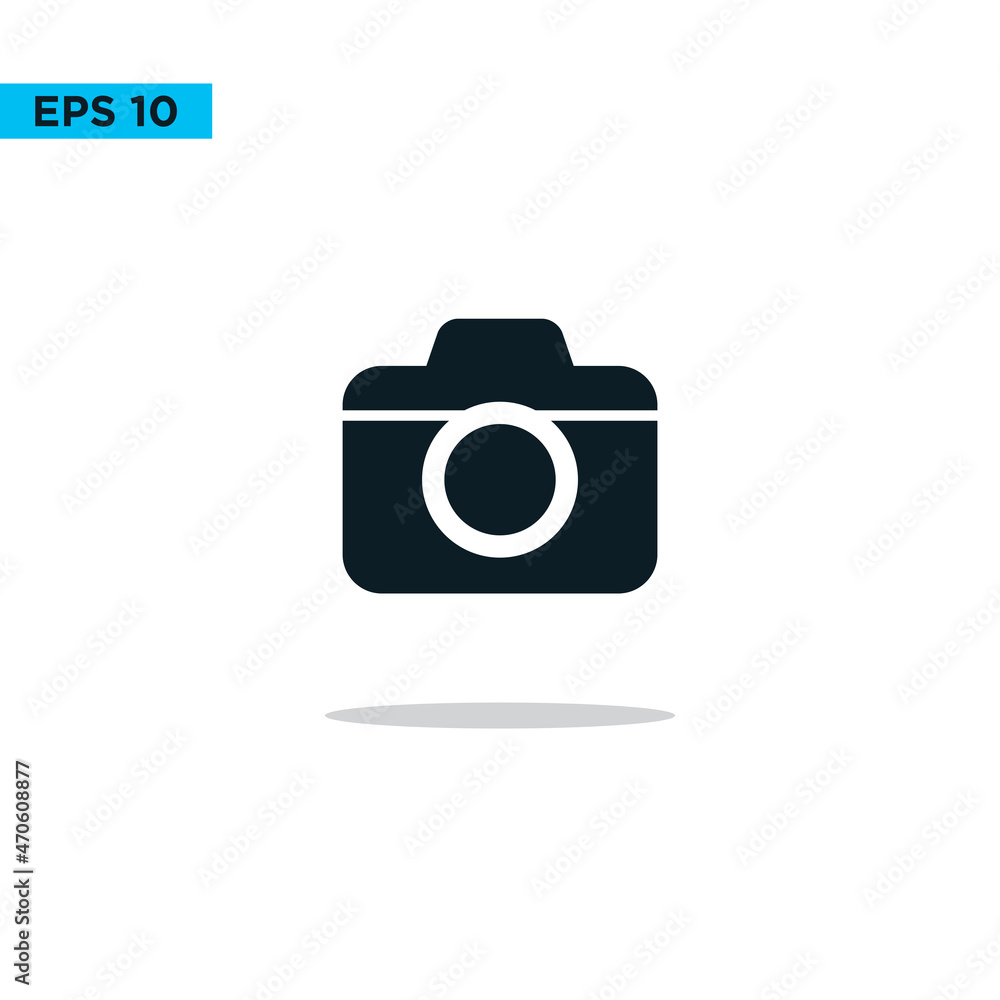 camera icon minimalist design template