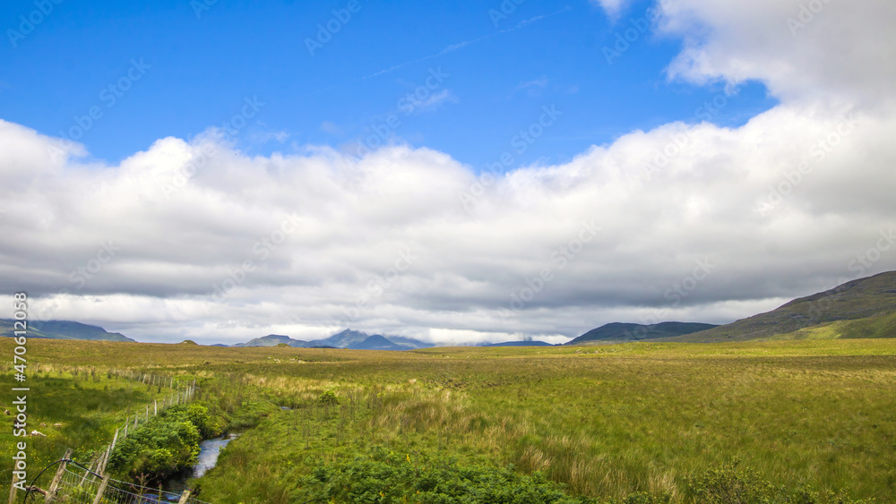 Connemara National Park, Park’s mountains , landscapes of Connemara, Ireland  