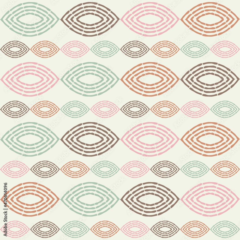 A mosaic of striped geometric figures. Seamless pattern. Design with manual hatching. Textile. Ethnic boho ornament. Vector illustration for web design or print. A mosaic of striped geometric figures. Seamless pattern. Design with manual hatching. Textile. Ethnic boho ornament. Vector illustration for web design or print.