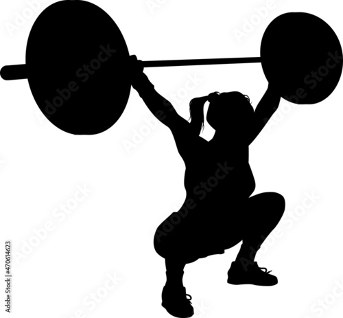 Girl lifting weighs