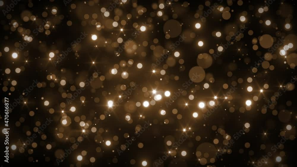 star dust brown particles motion background