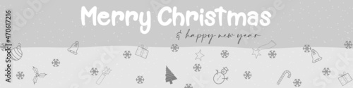 Christmas New Year banner