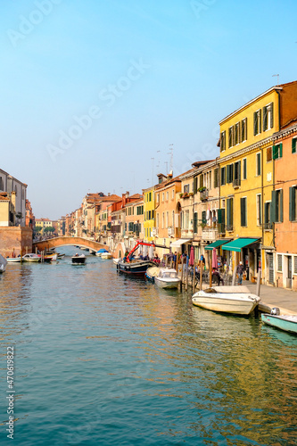 Traditional italian architecture in Venice Italy