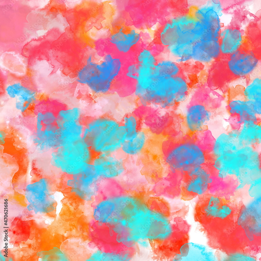  Abstract Background Impressionist Neon Blue Pink Red