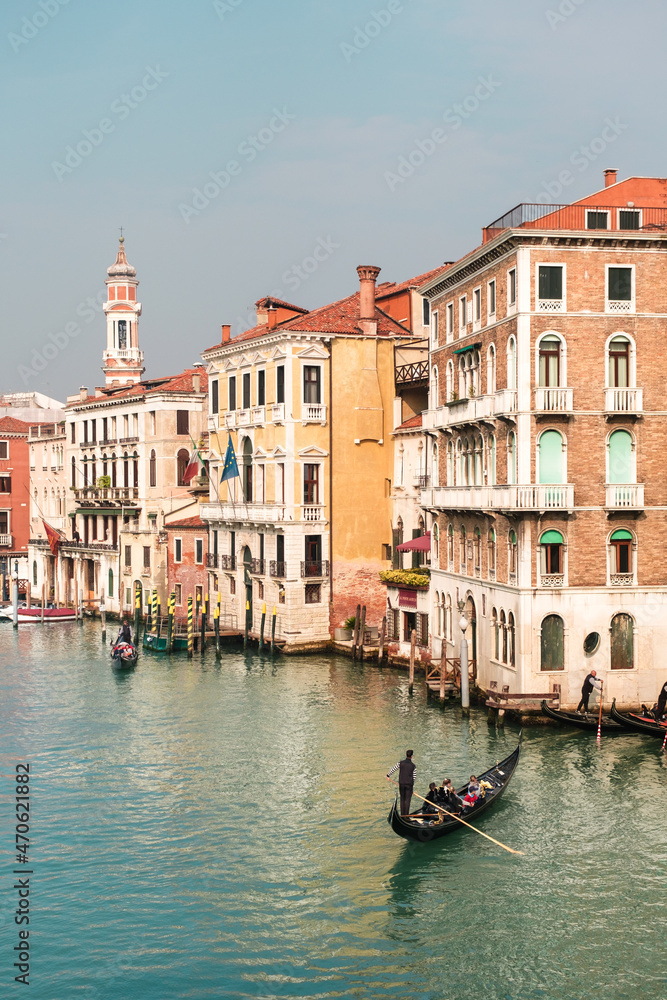 Traditional italian architecture in Venice Italy