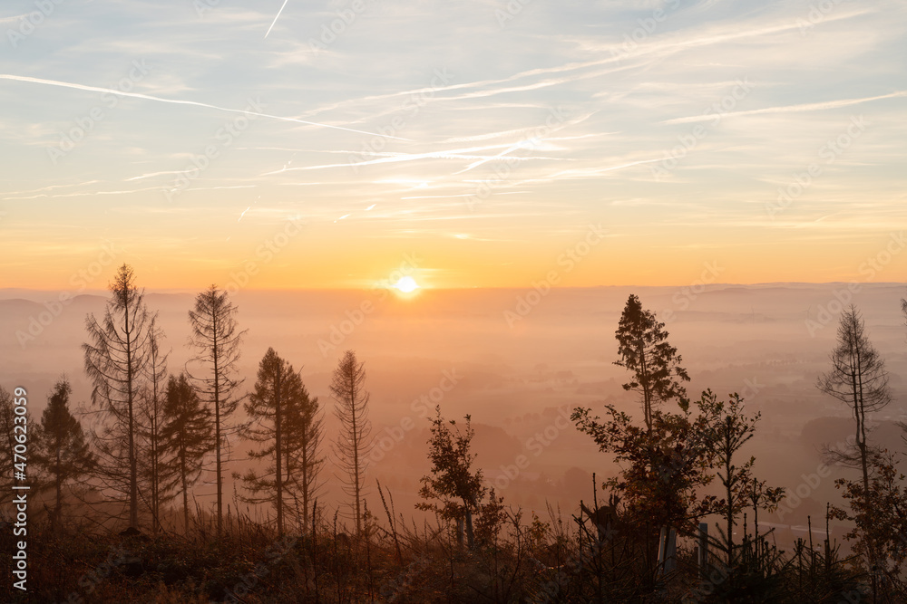 Sonnenaufgang vom Wiehngebierge Sonnenaufgang vom Wiehngebierge