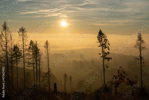 Sonnenaufgang vom Wiehngebierge