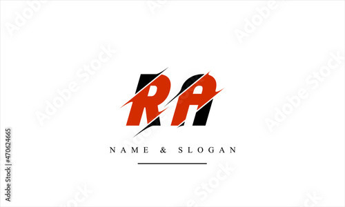 RA, AR, R, A abstract letters logo monogram