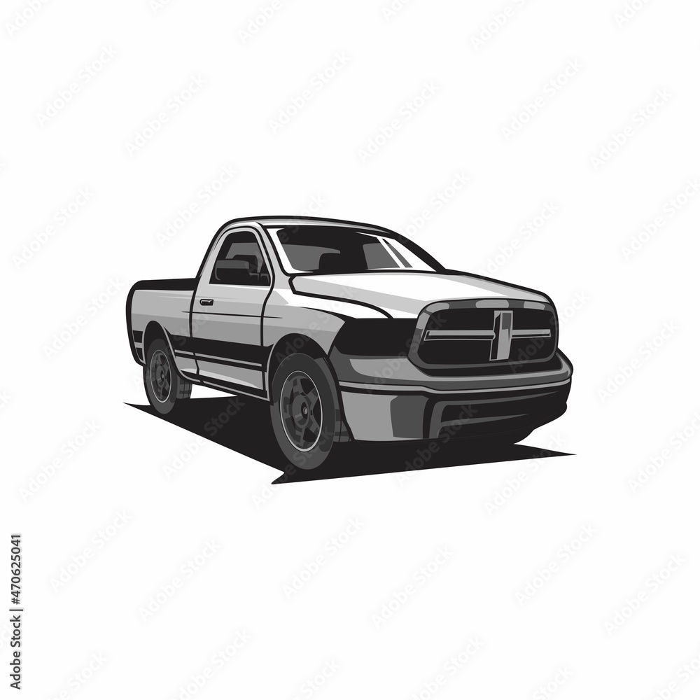 pickup truck illustration