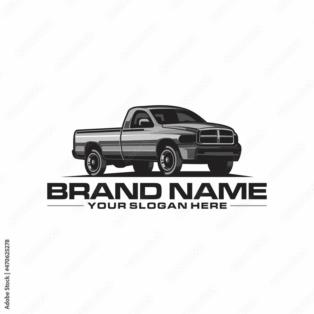 pickup truck logo side view