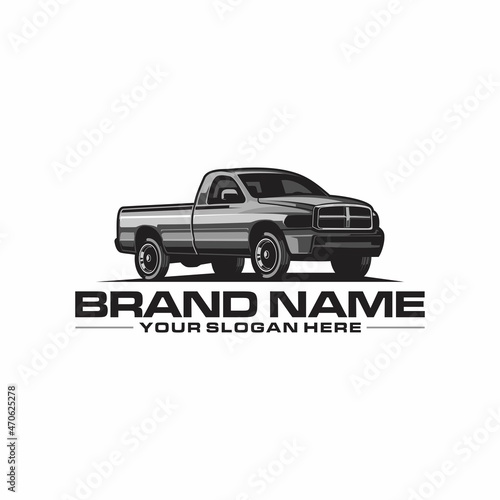 pickup truck logo side view