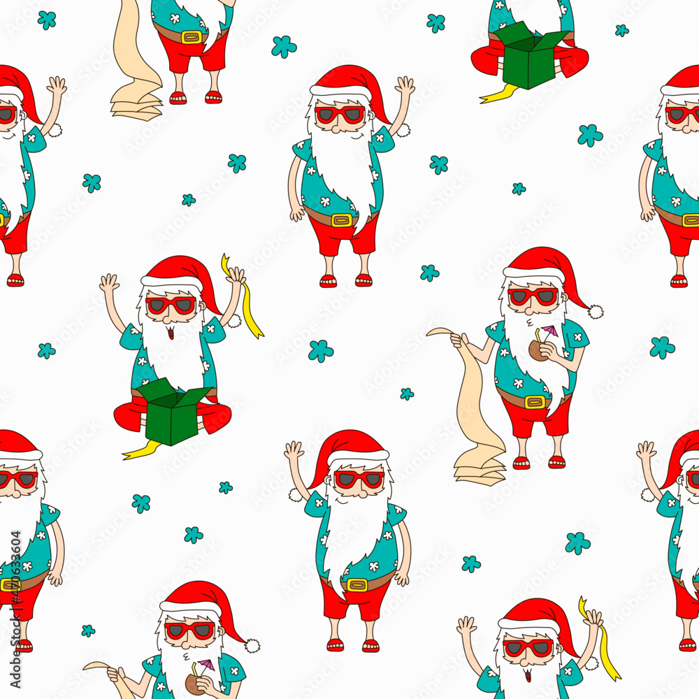 Santa pattern Santa pattern