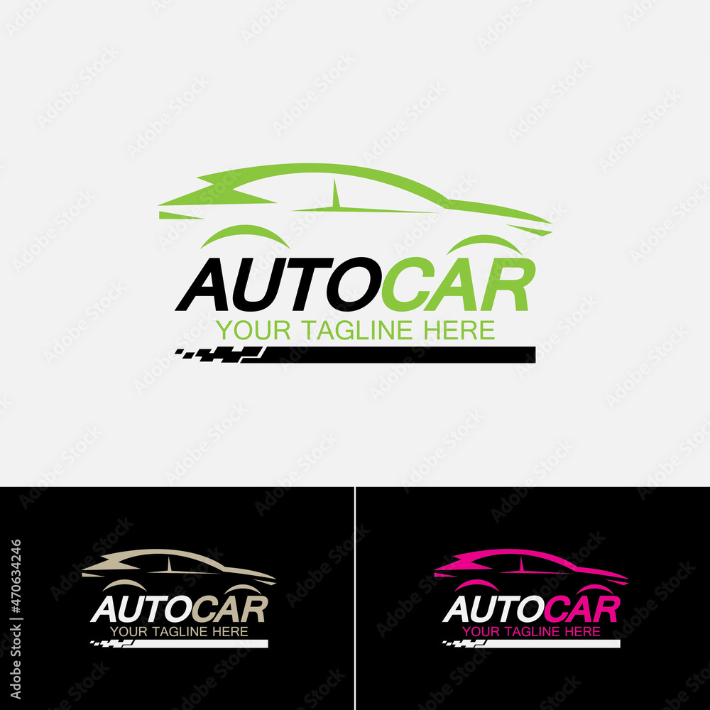 Fototapeta premium Auto car logo symbol icon vector design template