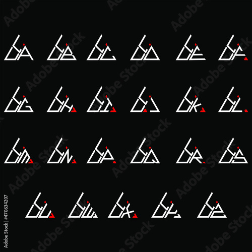 LUA to LUZ letter logo creative design, Multiple triple letter logo design