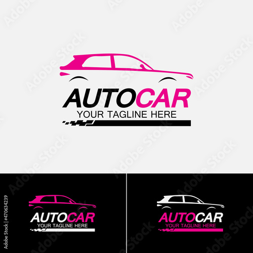 Auto car logo symbol icon vector design template