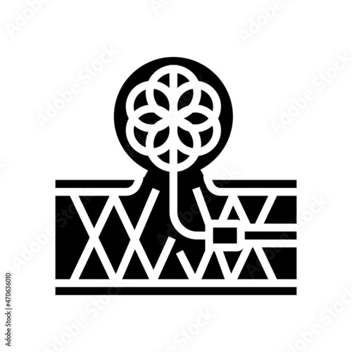 coil embolization glyph icon vector. coil embolization sign. isolated contour symbol black illustration