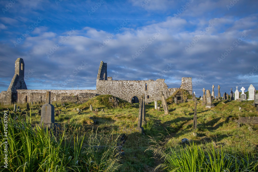 Ring of Kerry, Wild Atlantic Way, West Ireland, scenic coastal road, Around the Iveragh Peninsula in the southwest of Ireland                                                                          