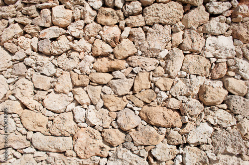 Traditional Stone Wall. Salento, Italy