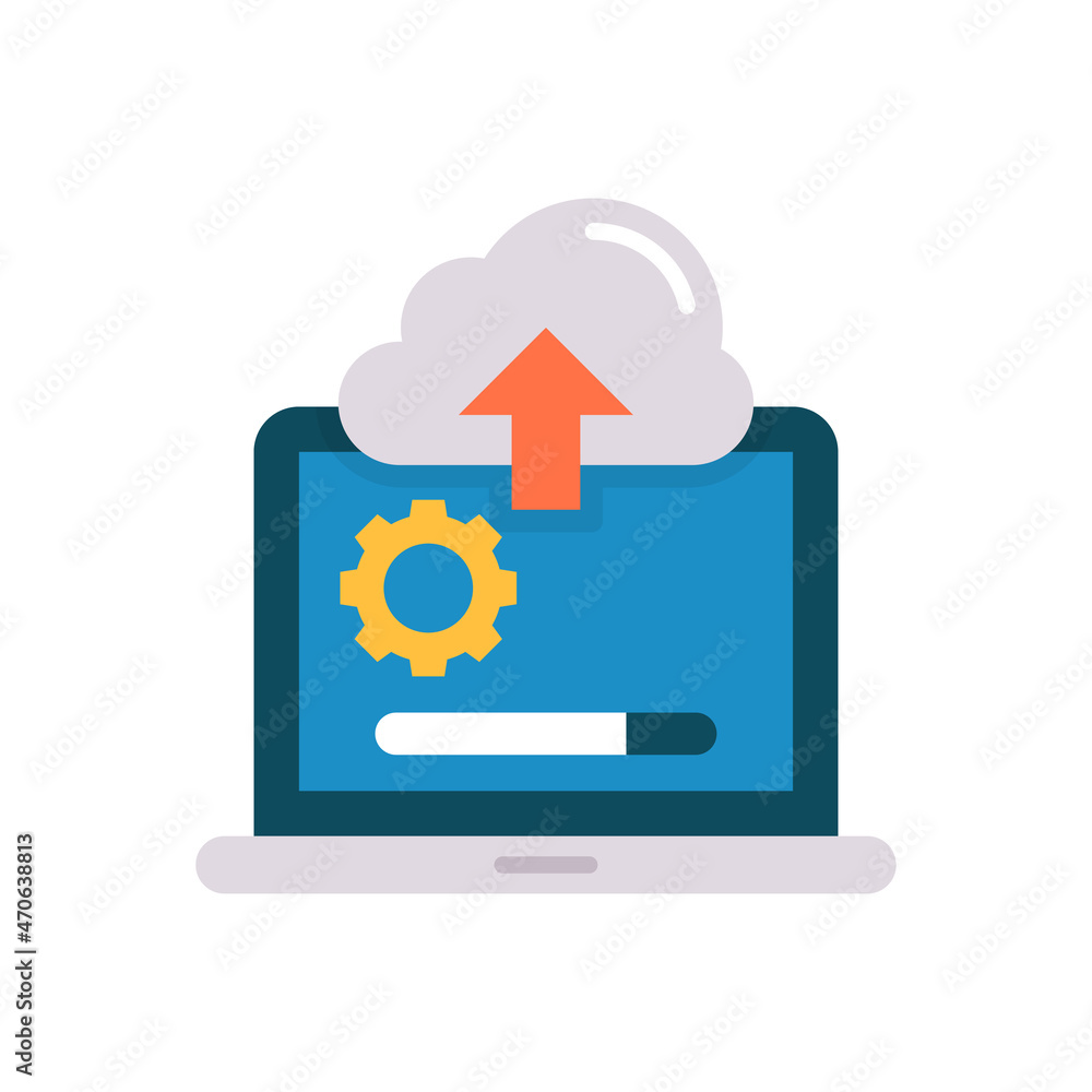 Uploading Process vector Flat Icon Design illustration. Web And Mobile Application Symbol on White background EPS 10 File Uploading Process vector Flat Icon Design illustration. Web And Mobile Application Symbol on White background EPS 10 File