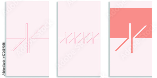 Social media editable covers with simple design elements . Contemporary style . Post frame stories templates.  Layout for promotion .Media banner .Vector