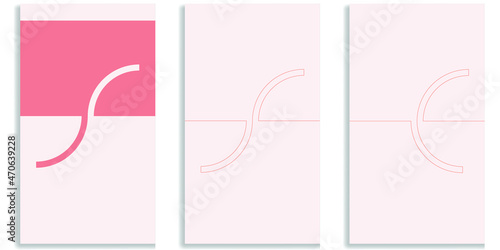 Social media editable covers with simple design elements . Contemporary style . Post frame stories templates.  Layout for promotion .Media banner .Vector