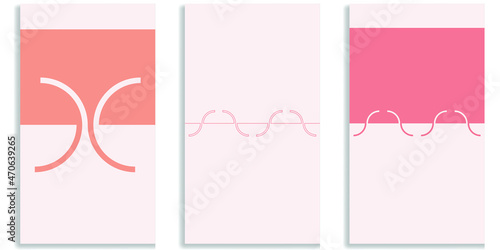 Social media editable covers with simple design elements . Contemporary style . Post frame stories templates.  Layout for promotion .Media banner .Vector