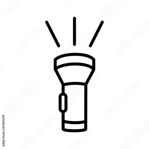 Flashlight vector icon.
