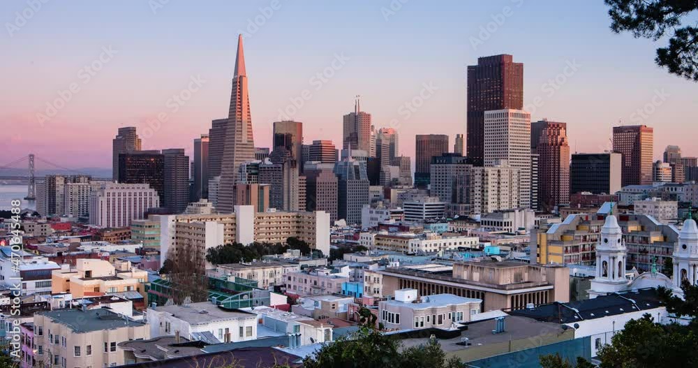timelapse of san francisco city skyline day to night timelapse of san francisco city skyline day to night