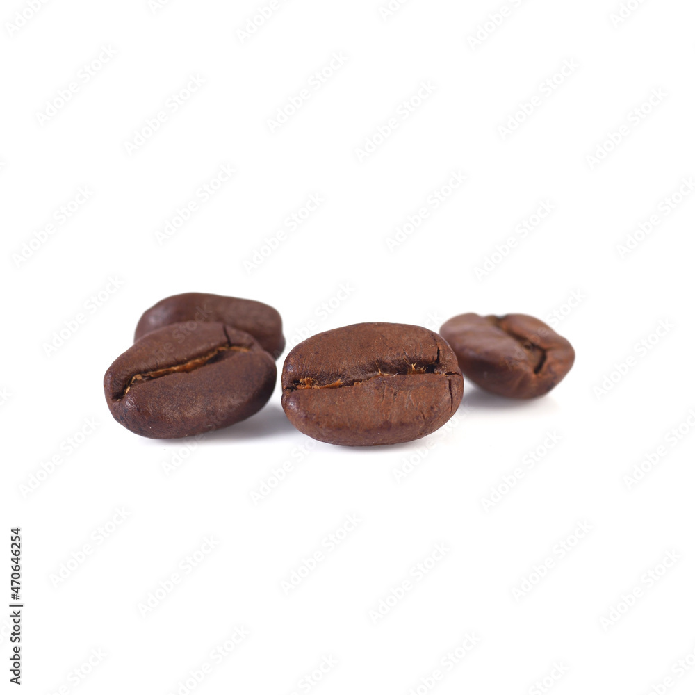 Coffee beans isolated on white background Coffee beans isolated on white background
